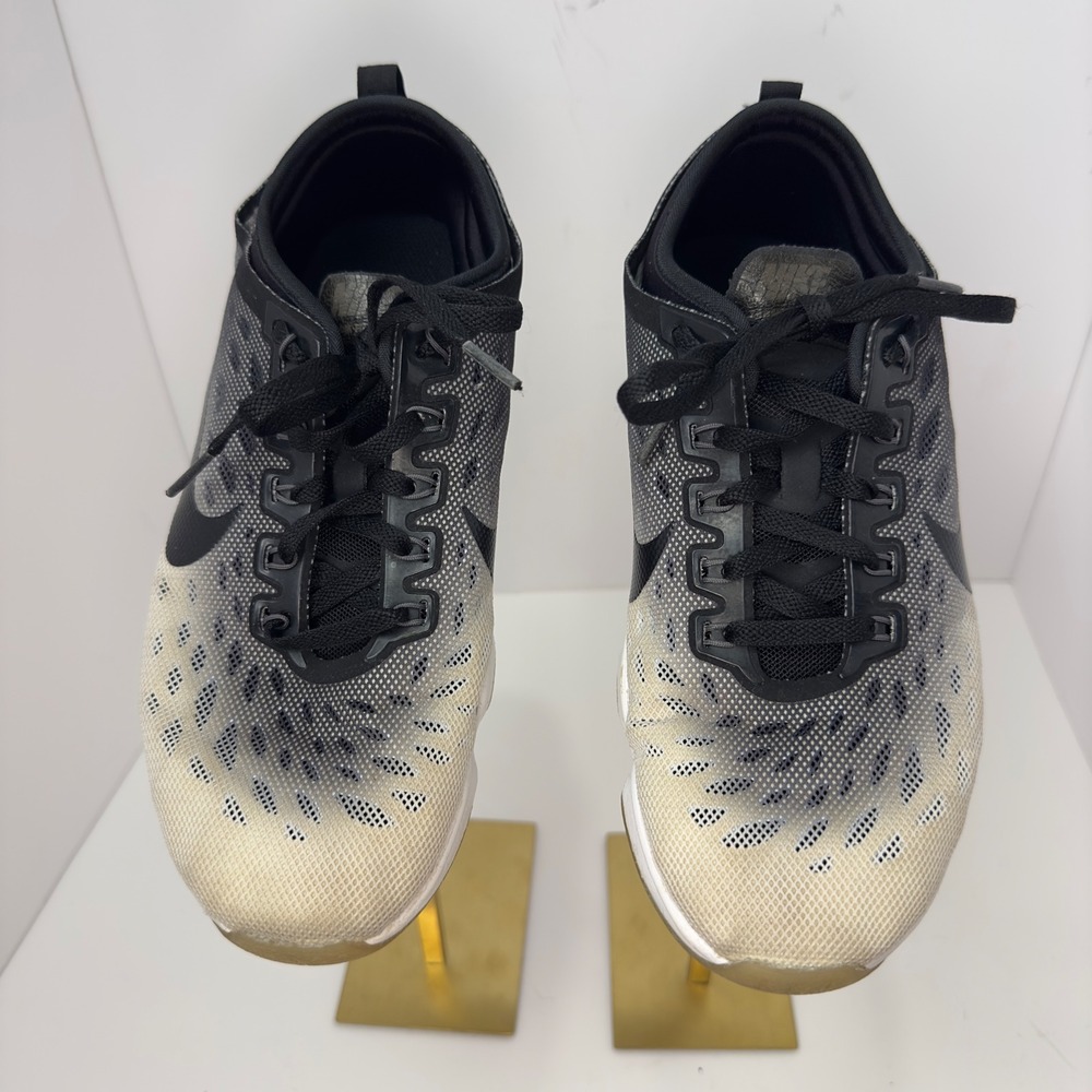 Nike Zoom Fit Agility Womens 7.5 Black White Gradient Training Shoes 684984-003‎